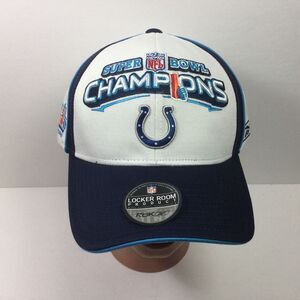 REEBOK Indianapolis Colts Hat NFL‎ SUPER BOWL XLI 2007 Champions Cap Strap back